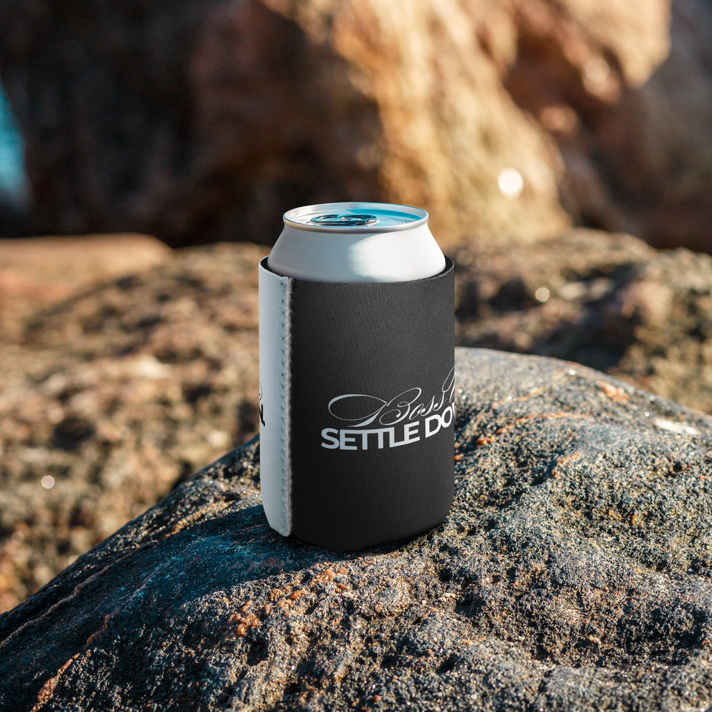 Boss Up, Settle Down Duotone Can Coozie