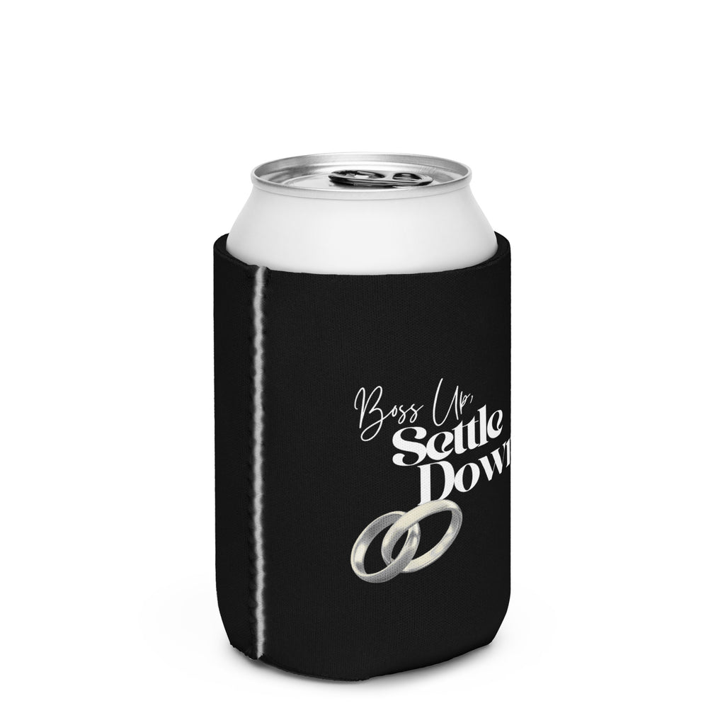 MLM Silver Rings, Boss Up, Settle Down Can Cooler