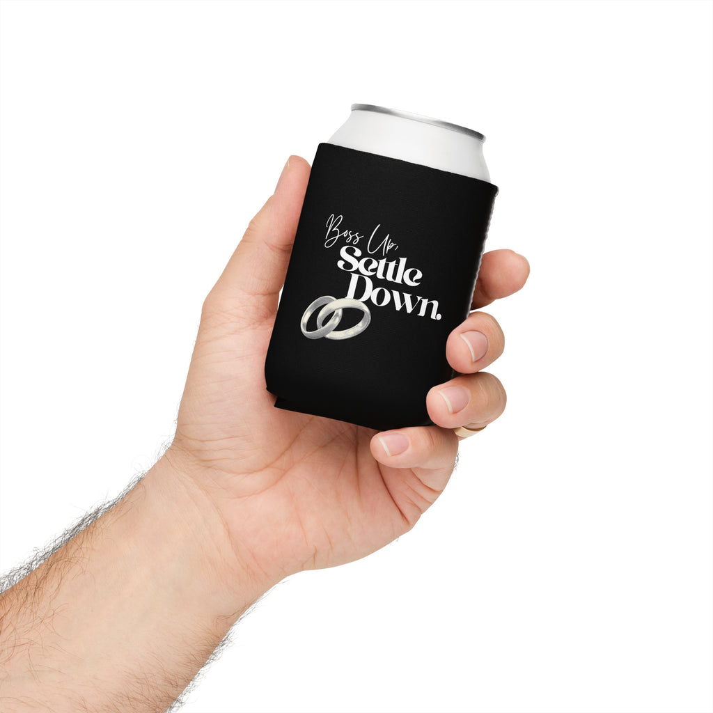 MLM Silver Rings, Boss Up, Settle Down Can Cooler
