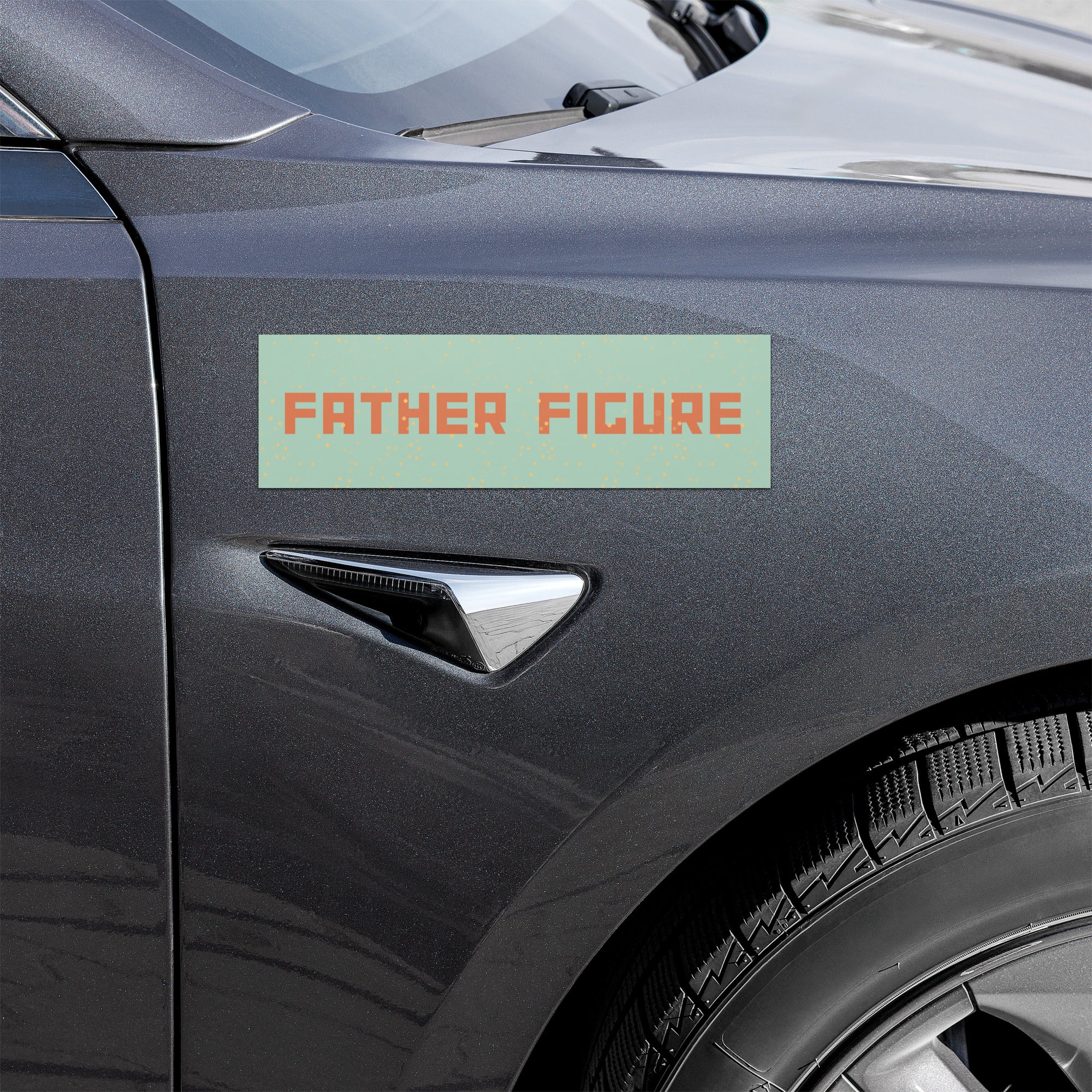 Father Figure Car Magnet