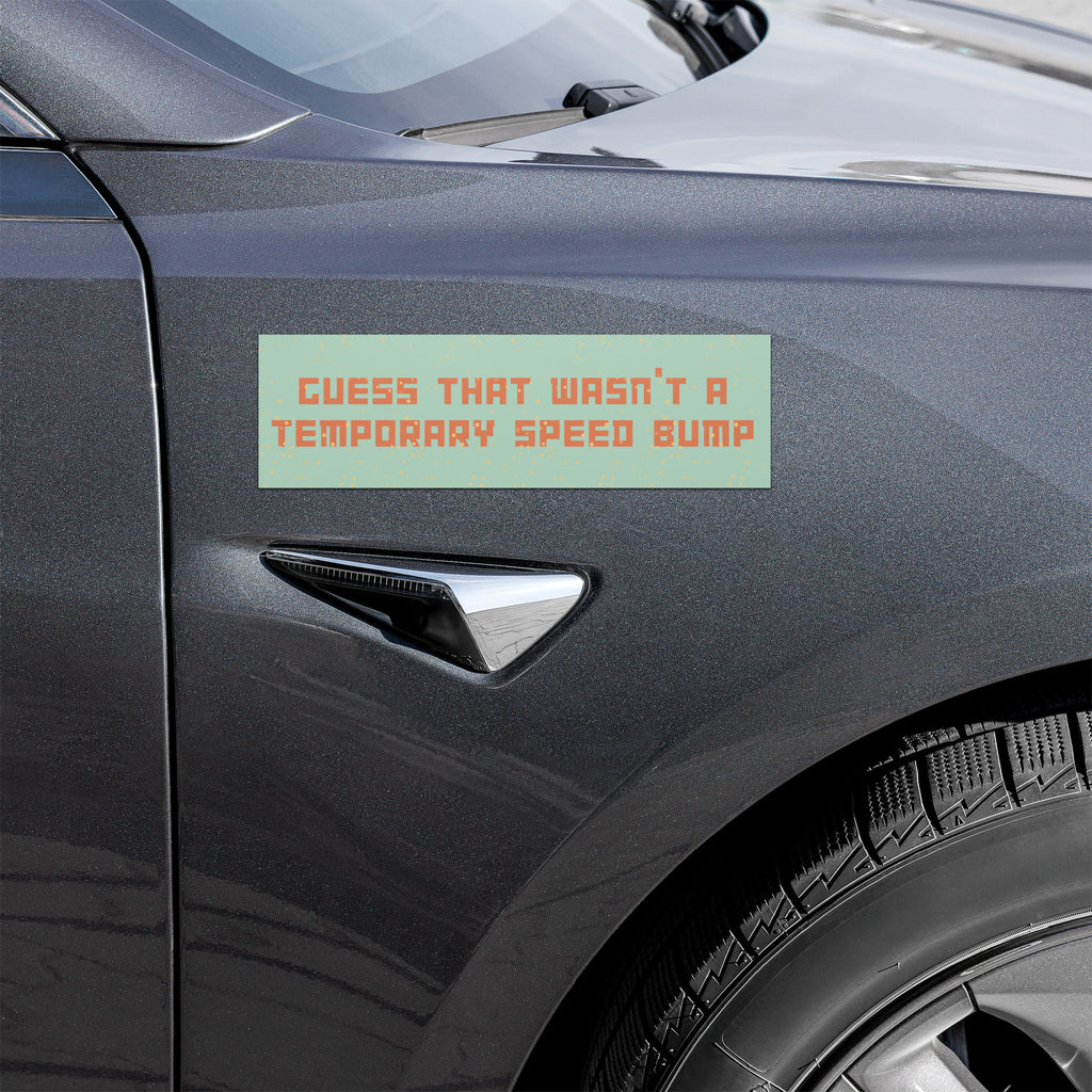 Temporary Speed Bump Car Magnet