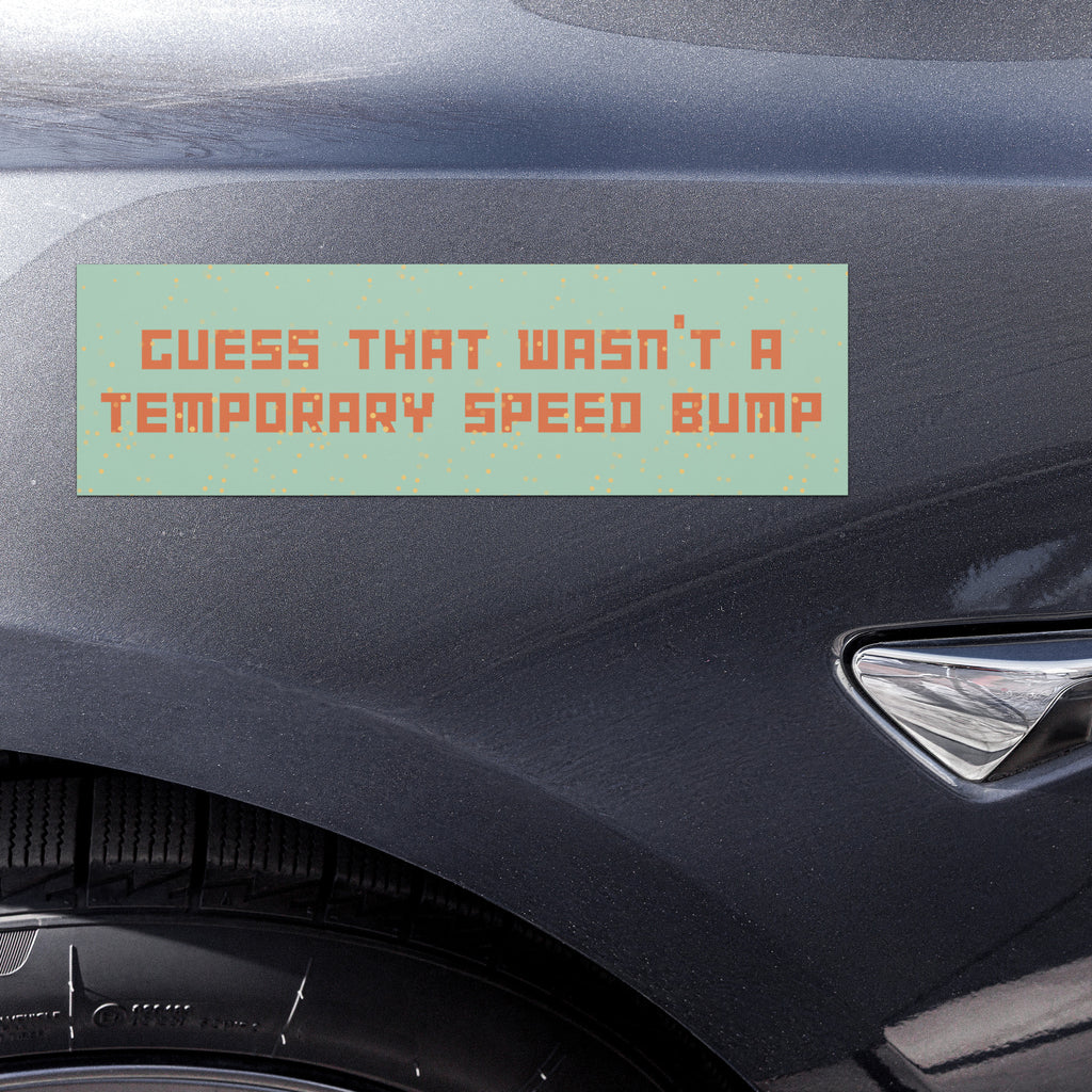 Temporary Speed Bump Car Magnet
