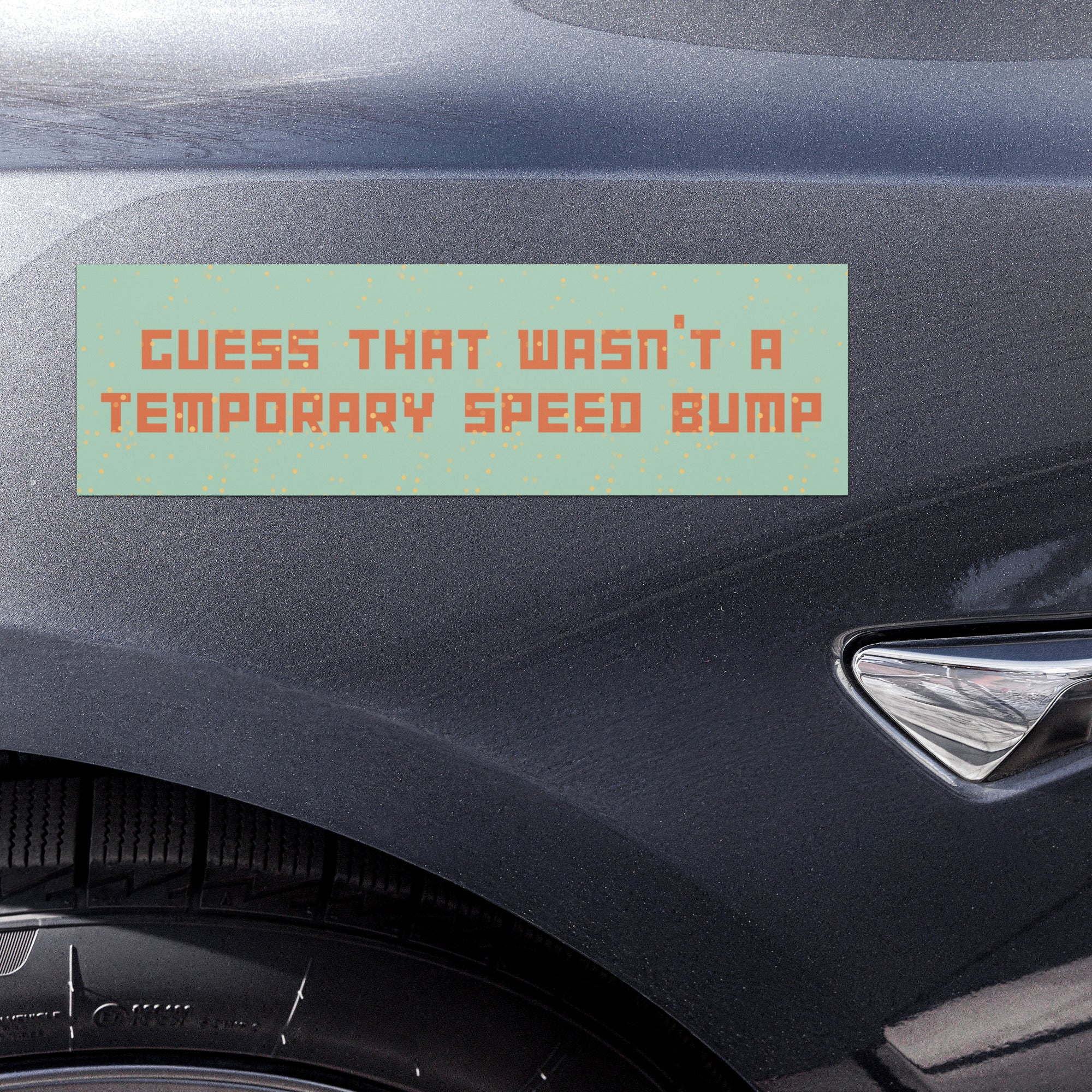 Temporary Speed Bump Car Magnet