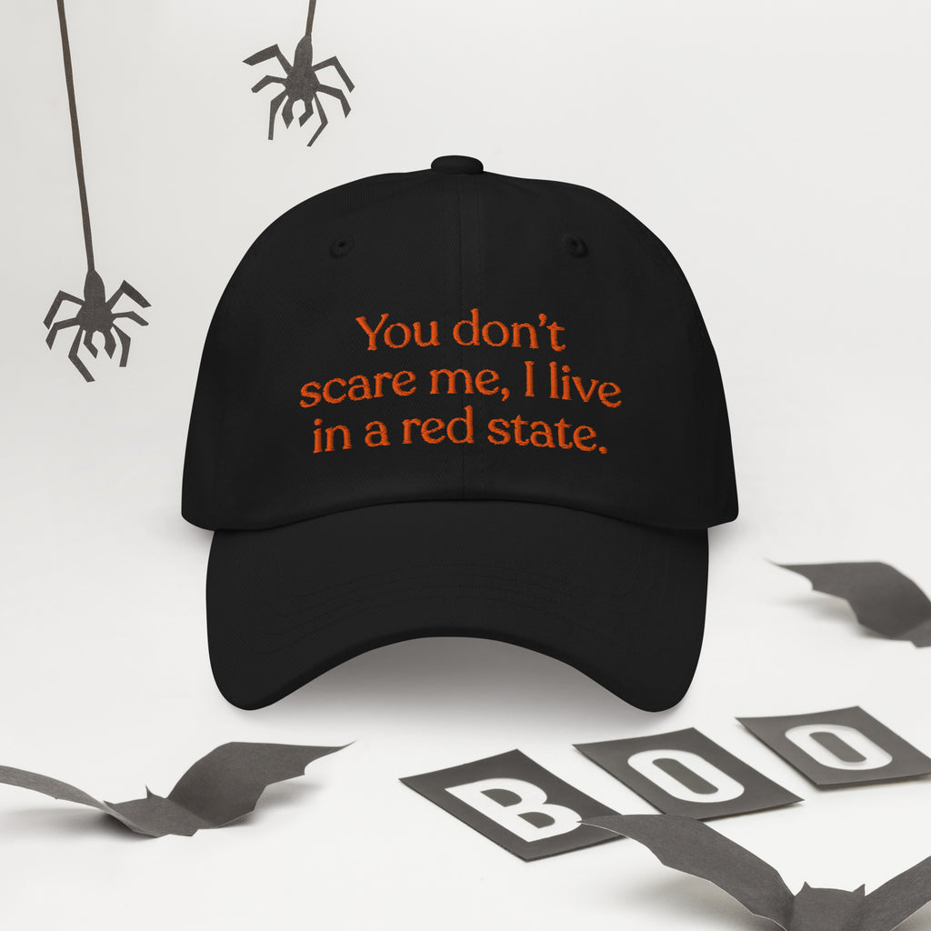 You Don’t Scare Me, I Live in a Red State Baseball Cap