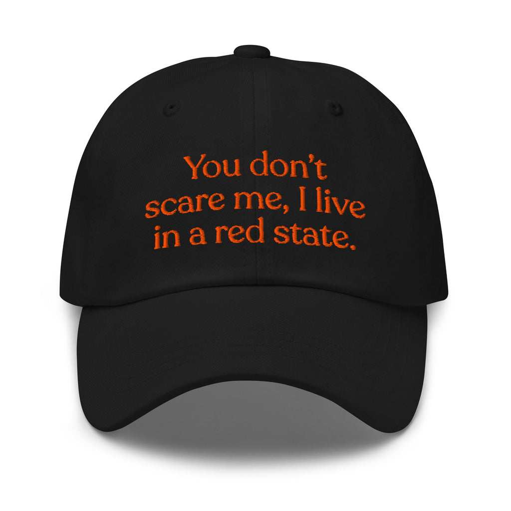 You Don’t Scare Me, I Live in a Red State Baseball Cap
