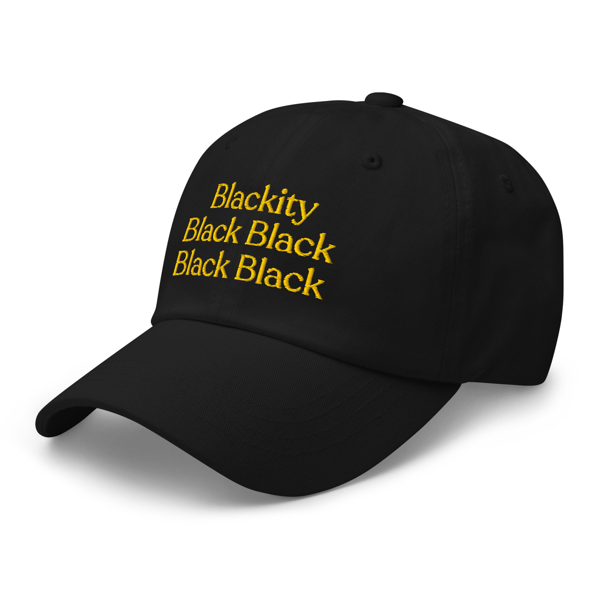 Blackity Black Black Baseball Cap