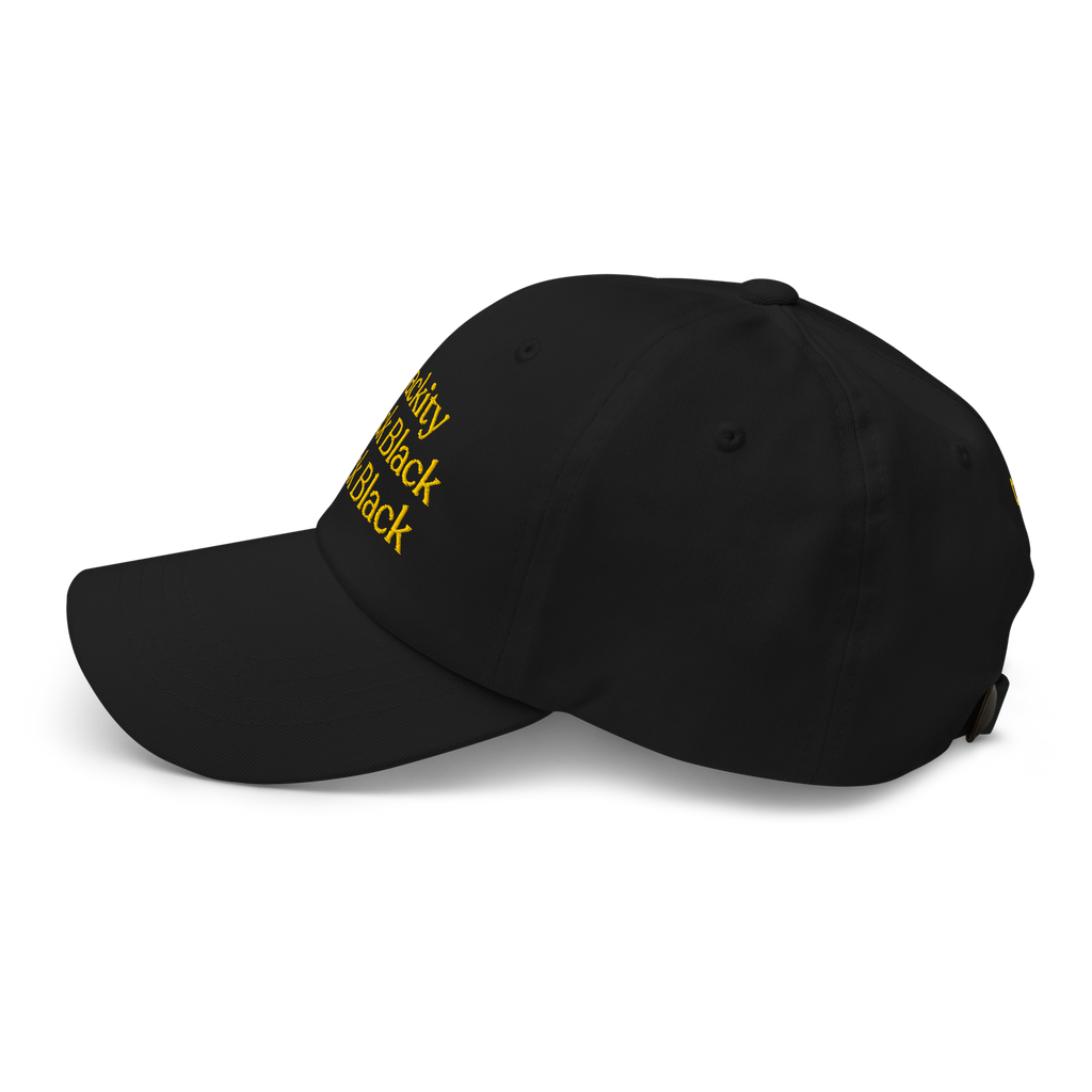 Blackity Black Black Baseball Cap