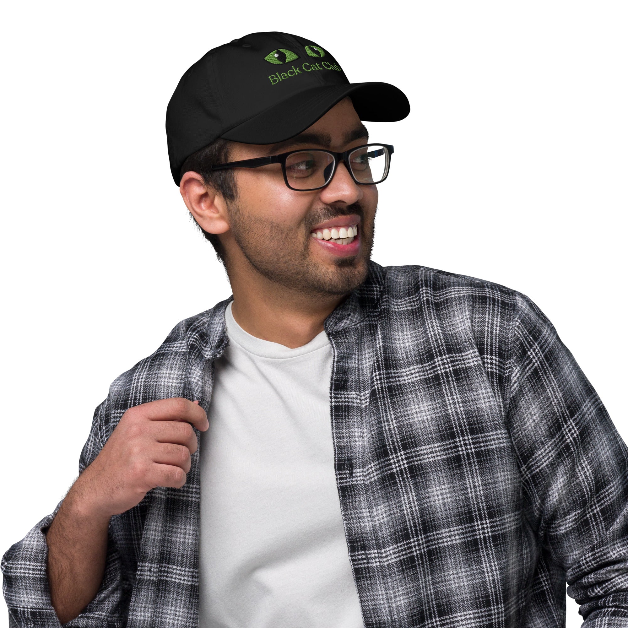 Black Cat Club | Green Eyes Baseball Cap