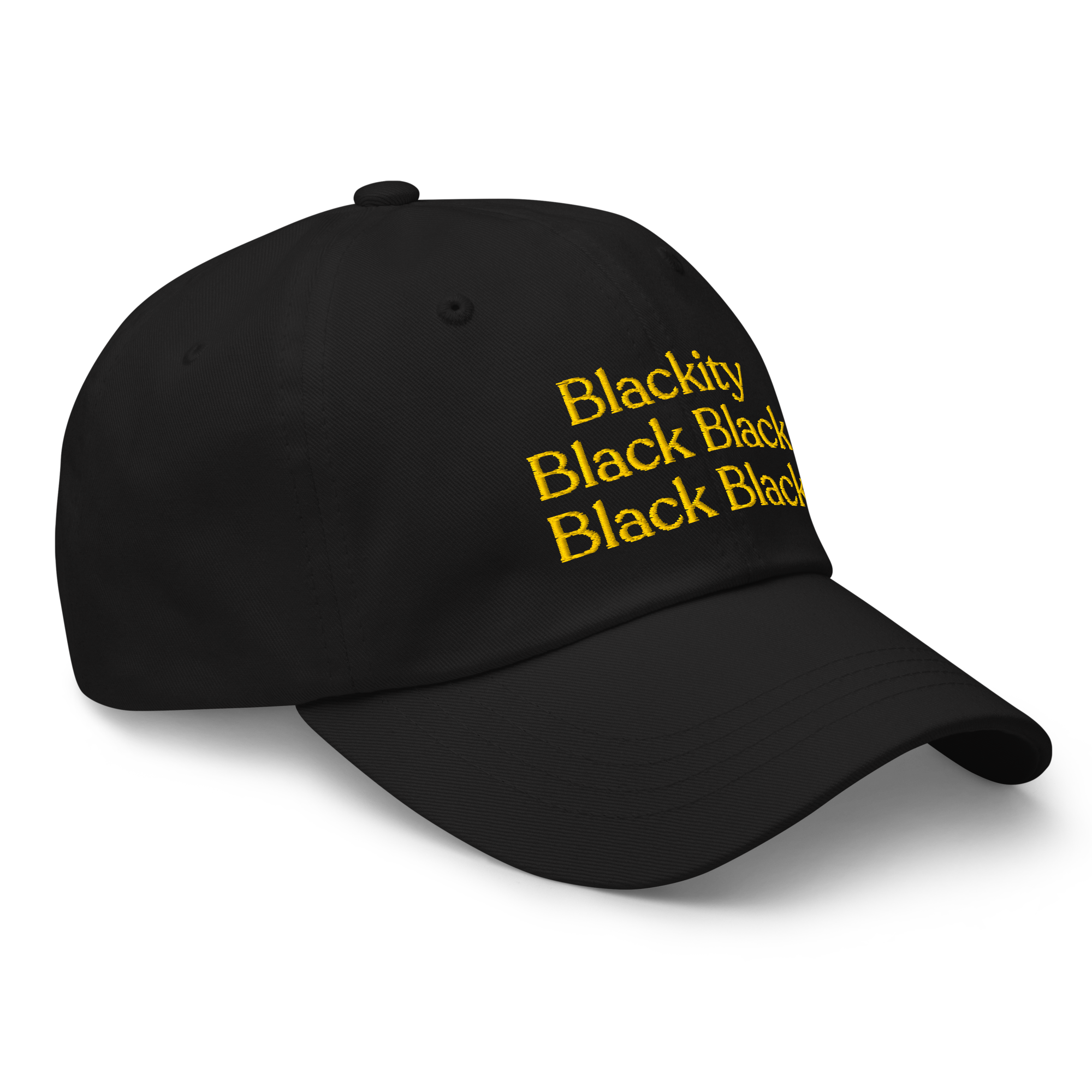 Blackity Black Black Baseball Cap
