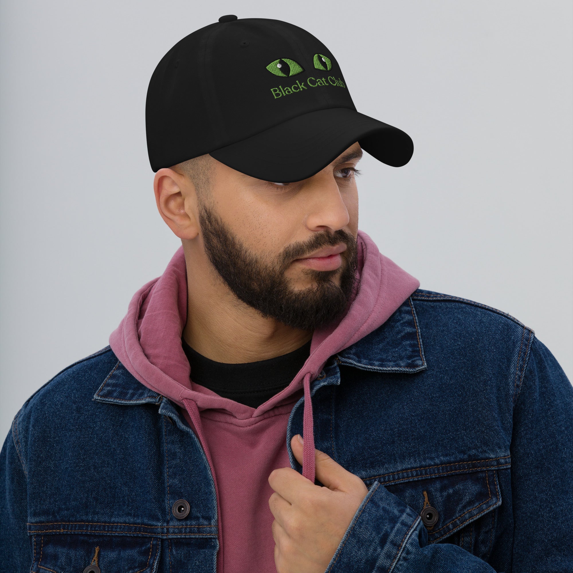 Black Cat Club | Green Eyes Baseball Cap