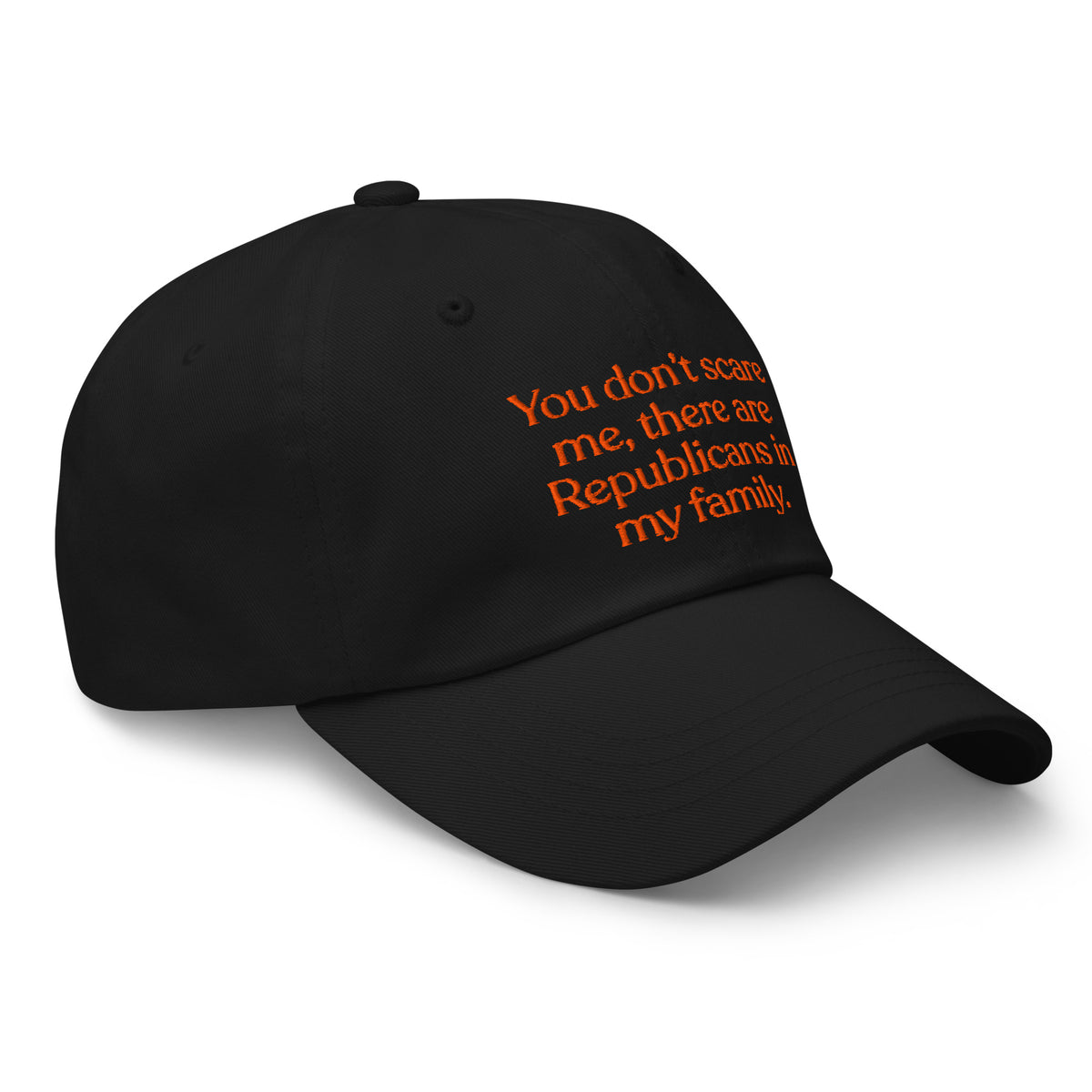 You Don’t Scare Me, There Are Republicans in My Family Baseball Cap