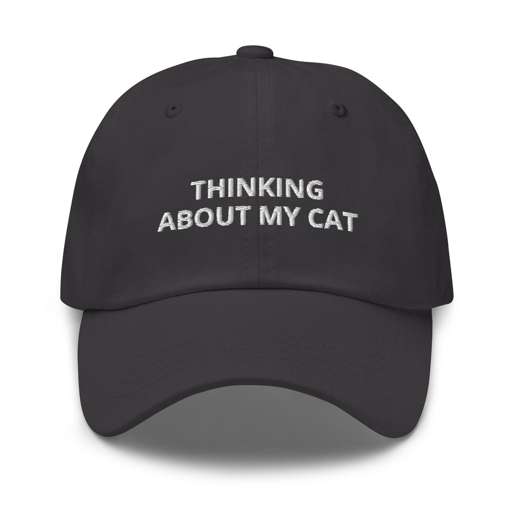 Thinking About My Cat Baseball Cap