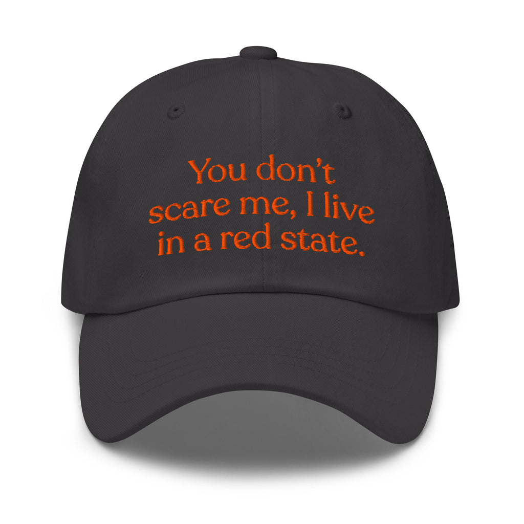 You Don’t Scare Me, I Live in a Red State Baseball Cap