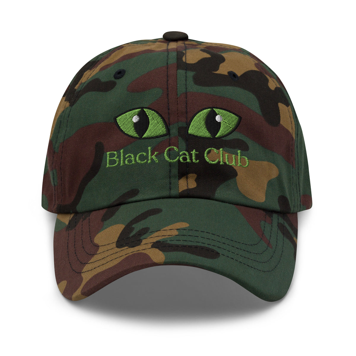 Black Cat Club | Green Eyes Baseball Cap