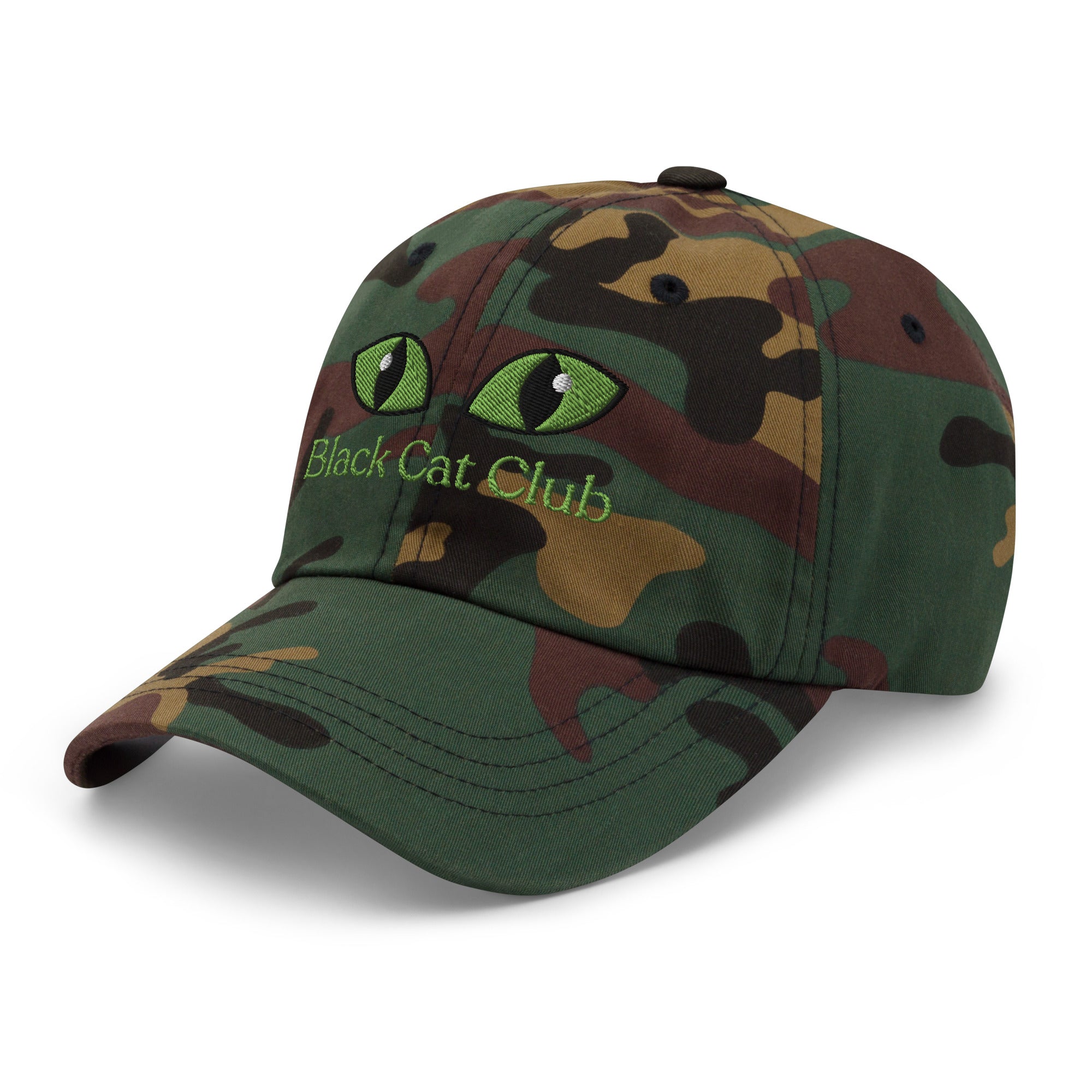 Black Cat Club | Green Eyes Baseball Cap