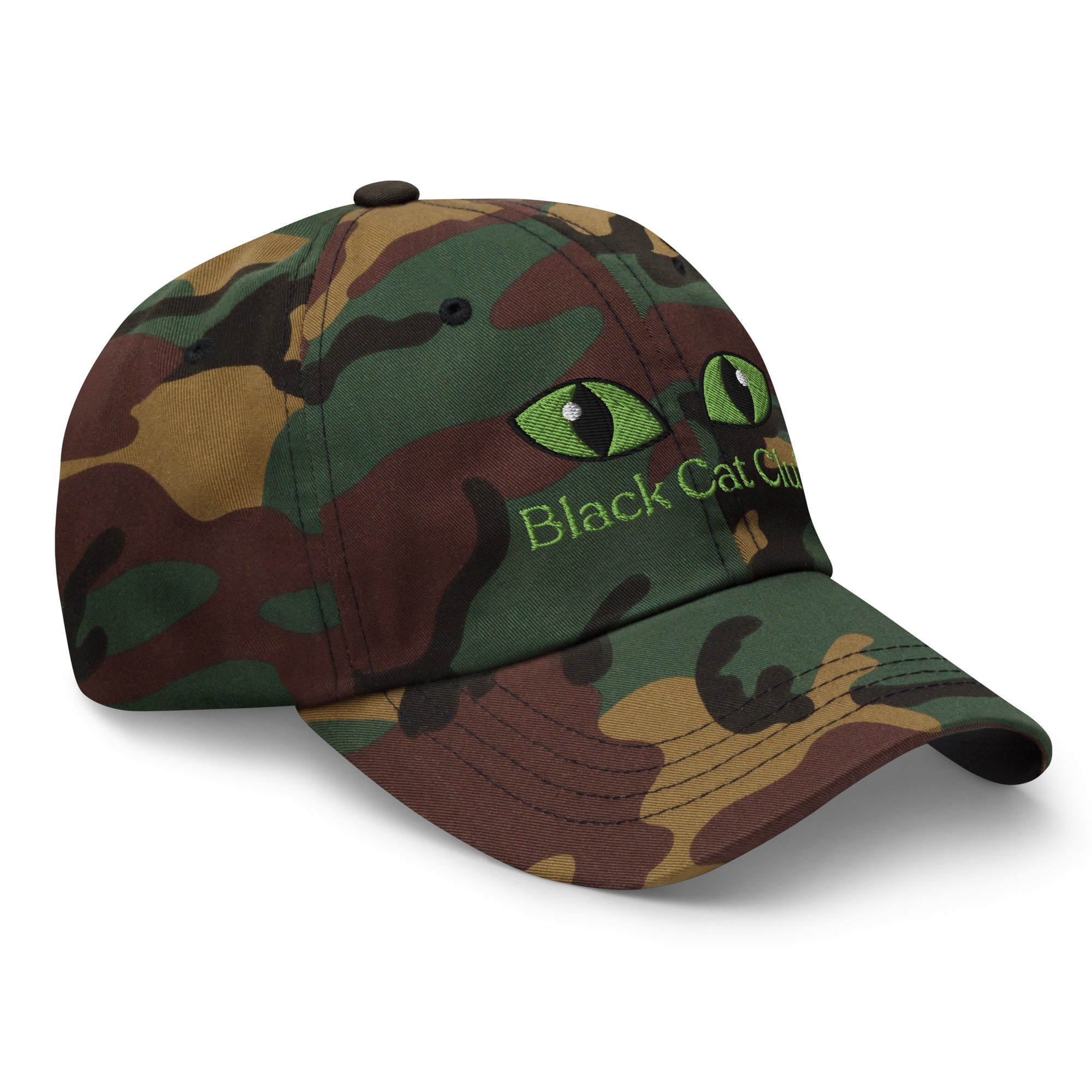 Black Cat Club | Green Eyes Baseball Cap