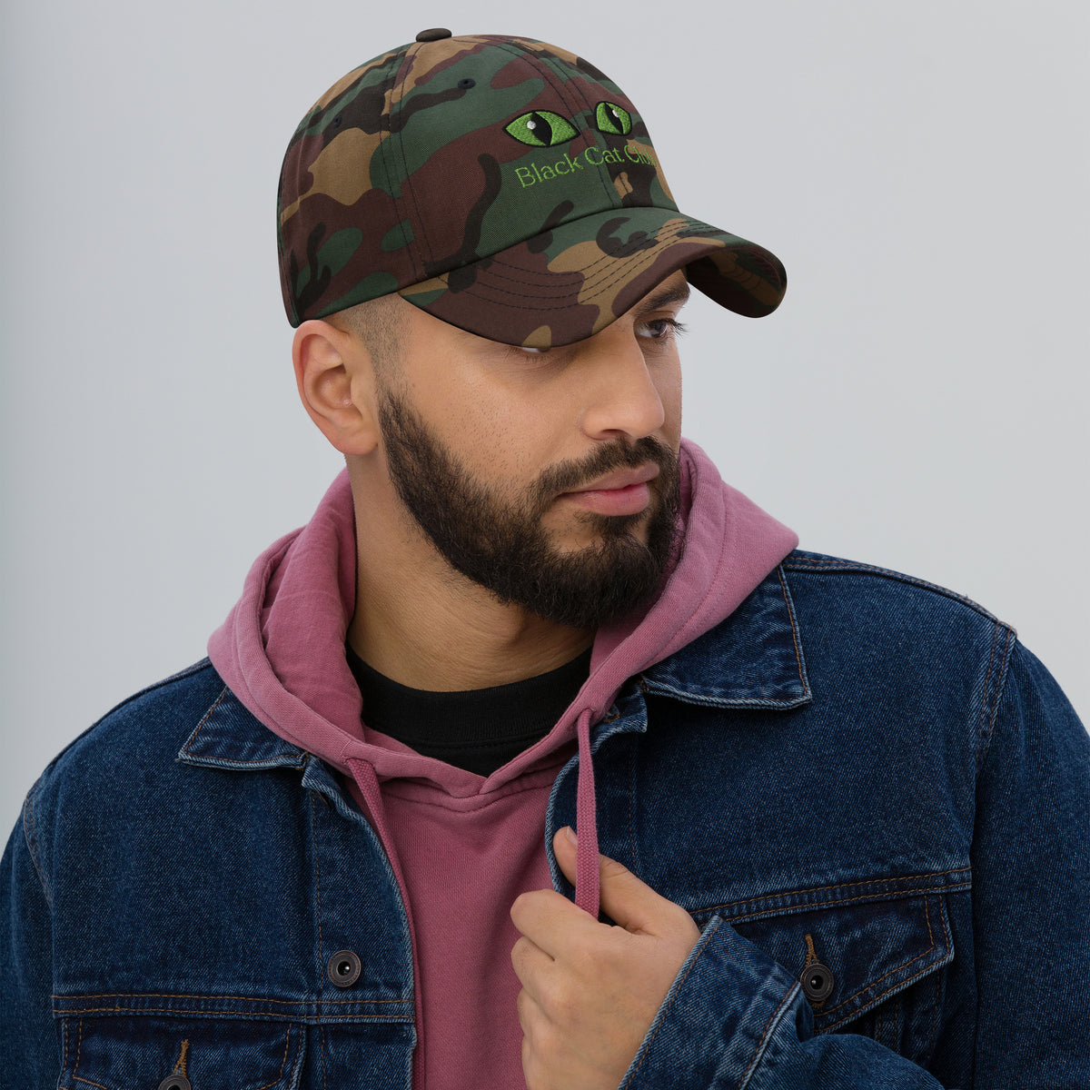 Black Cat Club | Green Eyes Baseball Cap