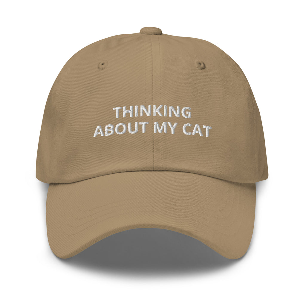 Thinking About My Cat Baseball Cap