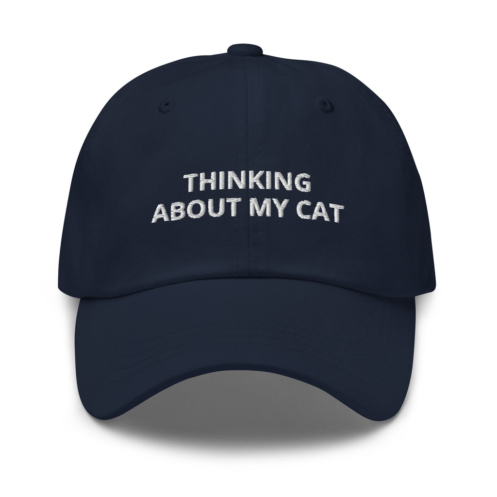 Thinking About My Cat Baseball Cap