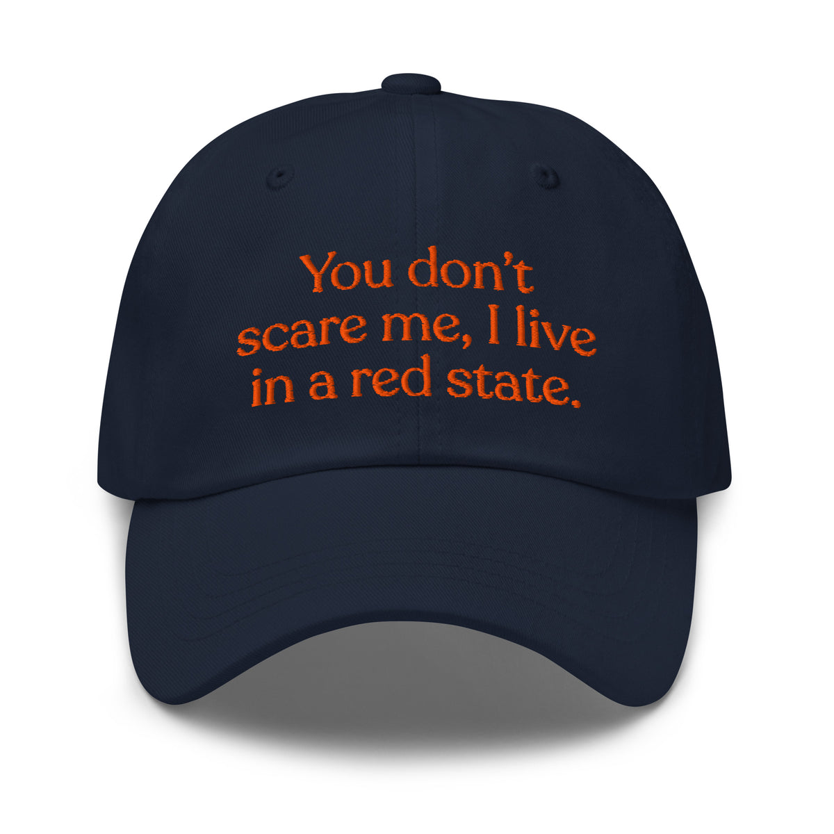 You Don’t Scare Me, I Live in a Red State Baseball Cap