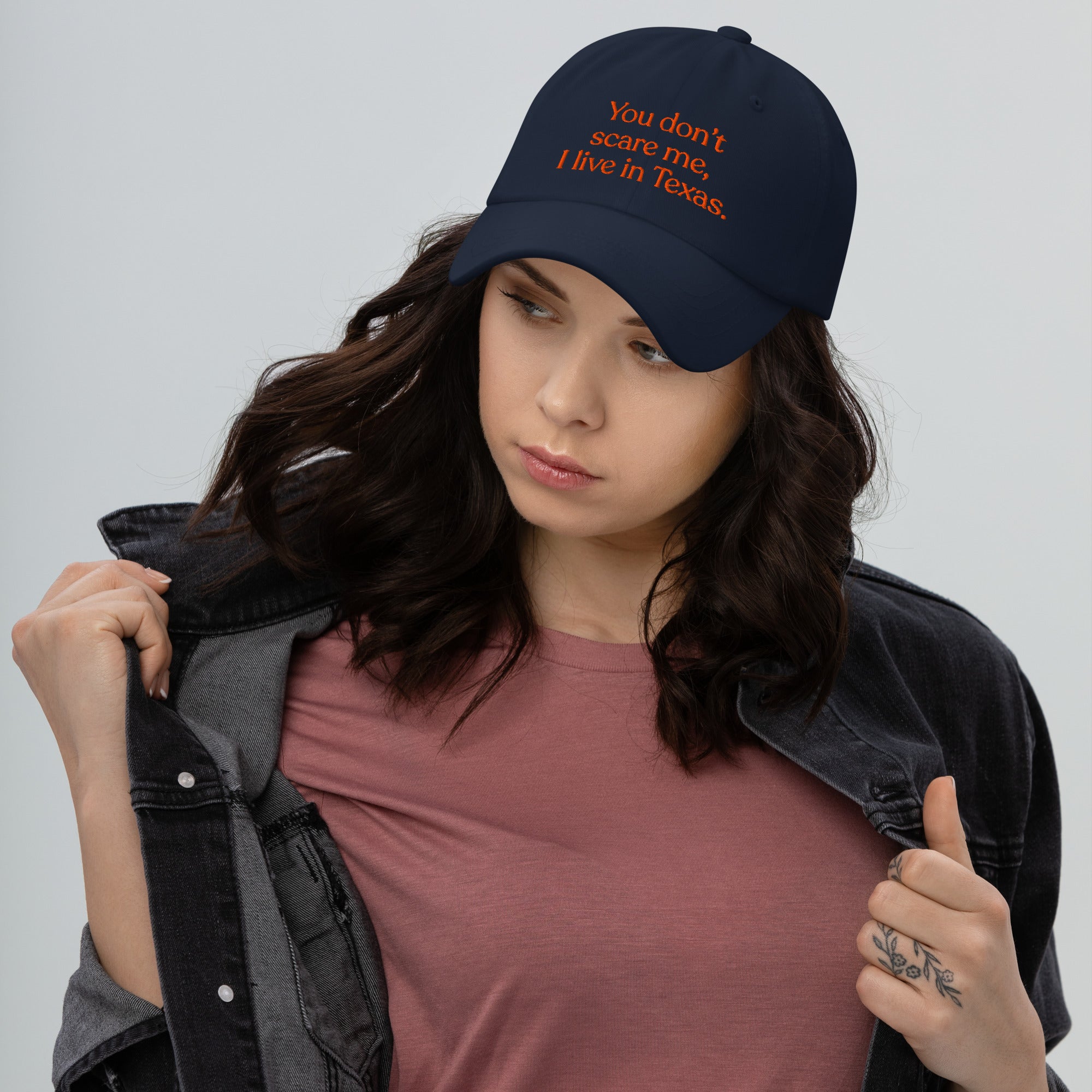 You Don’t Scare Me, I Live in Texas Baseball Cap
