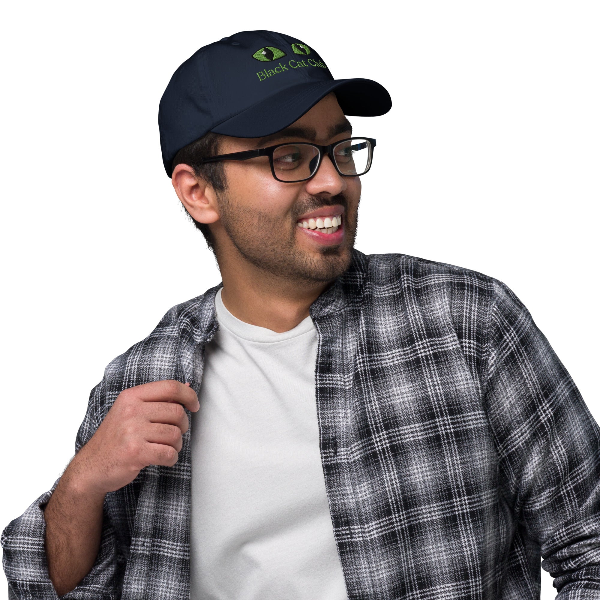 Black Cat Club | Green Eyes Baseball Cap