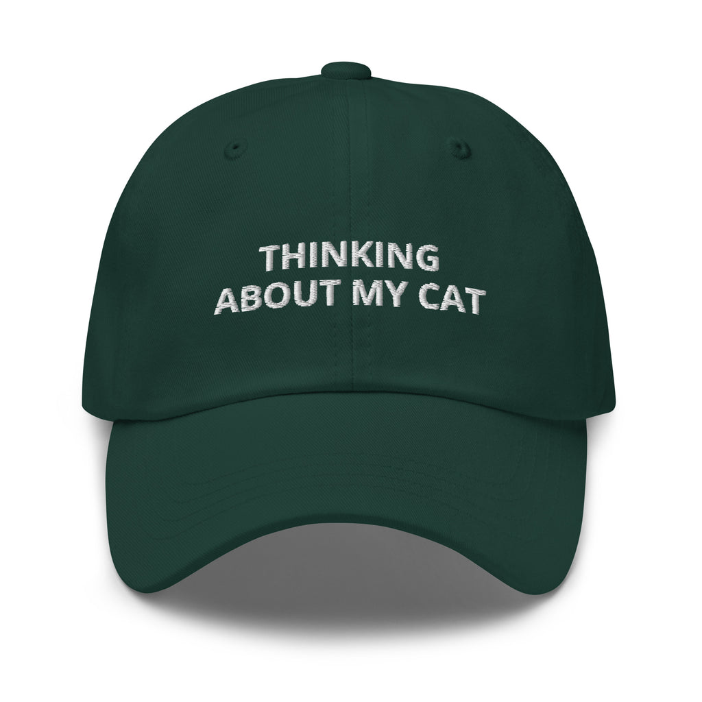 Thinking About My Cat Baseball Cap