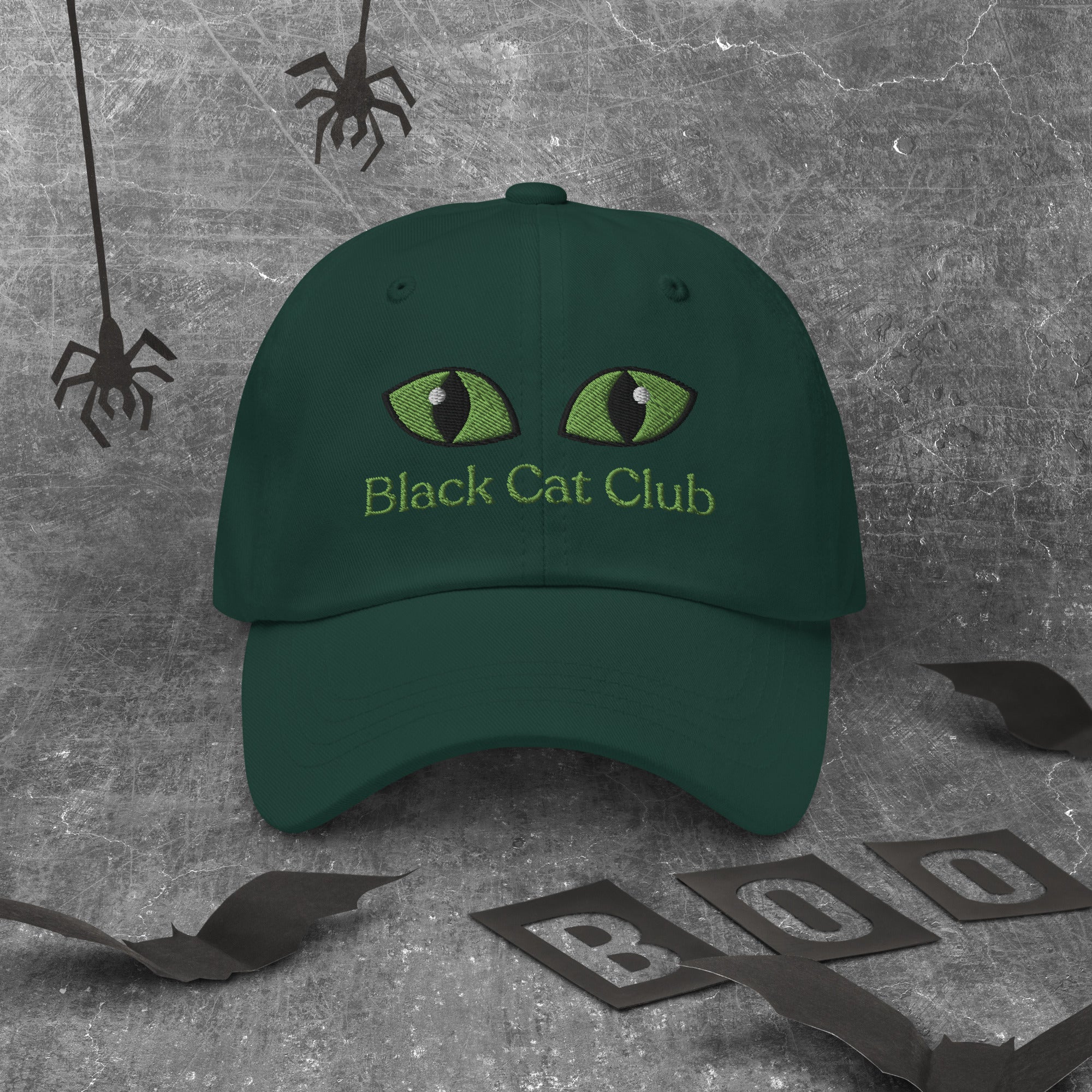Black Cat Club | Green Eyes Baseball Cap