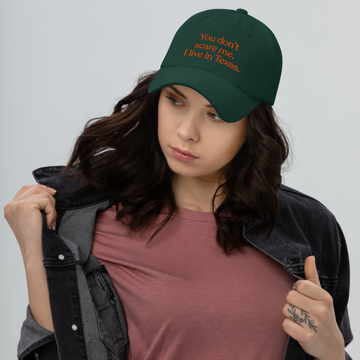 You Don’t Scare Me, I Live in Texas Baseball Cap