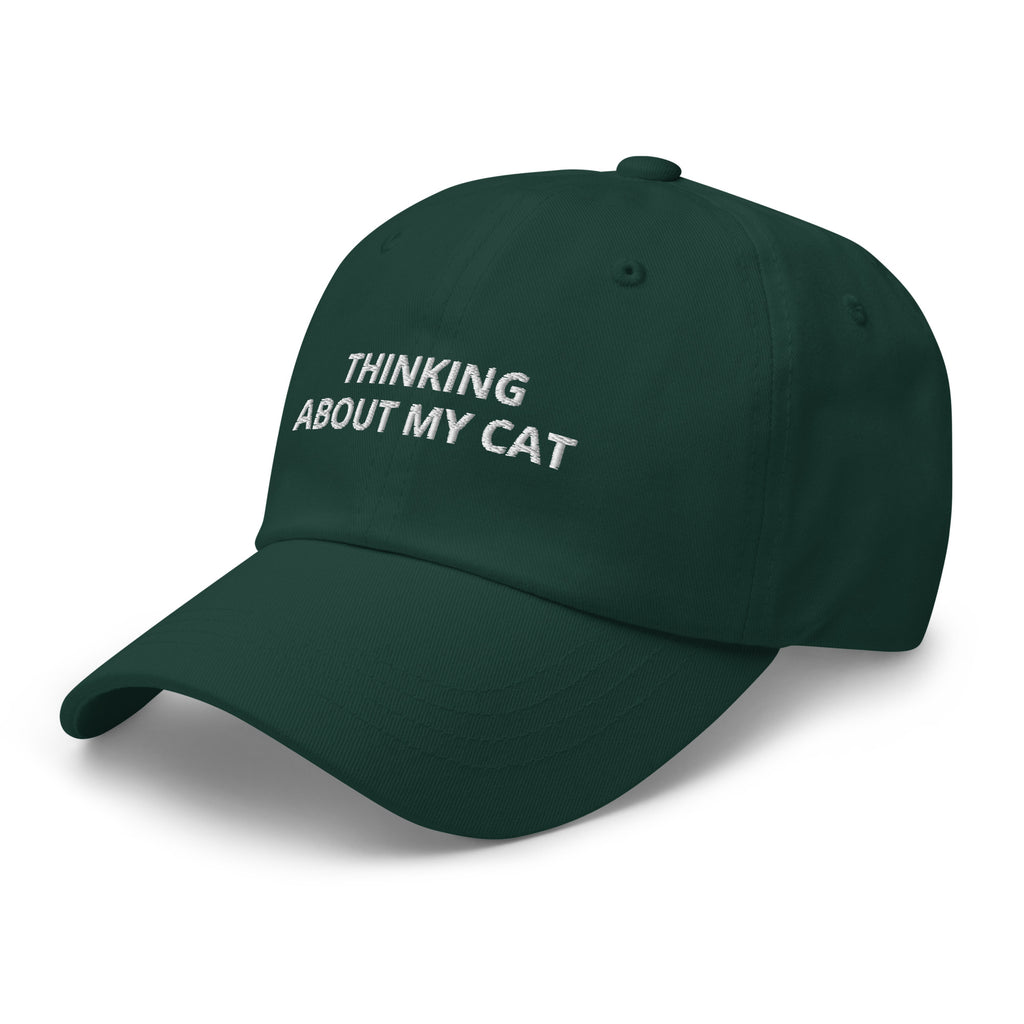 Thinking About My Cat Baseball Cap