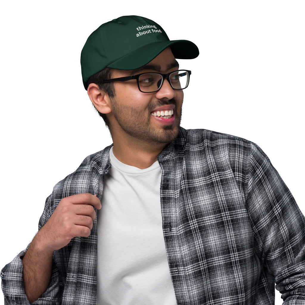 Thinking About Food Baseball Cap