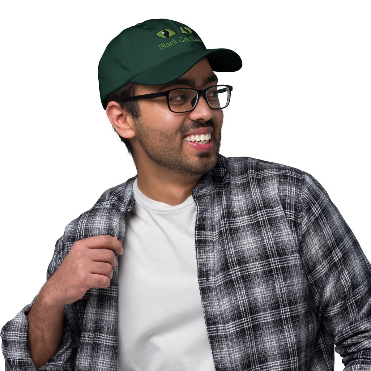 Black Cat Club | Green Eyes Baseball Cap