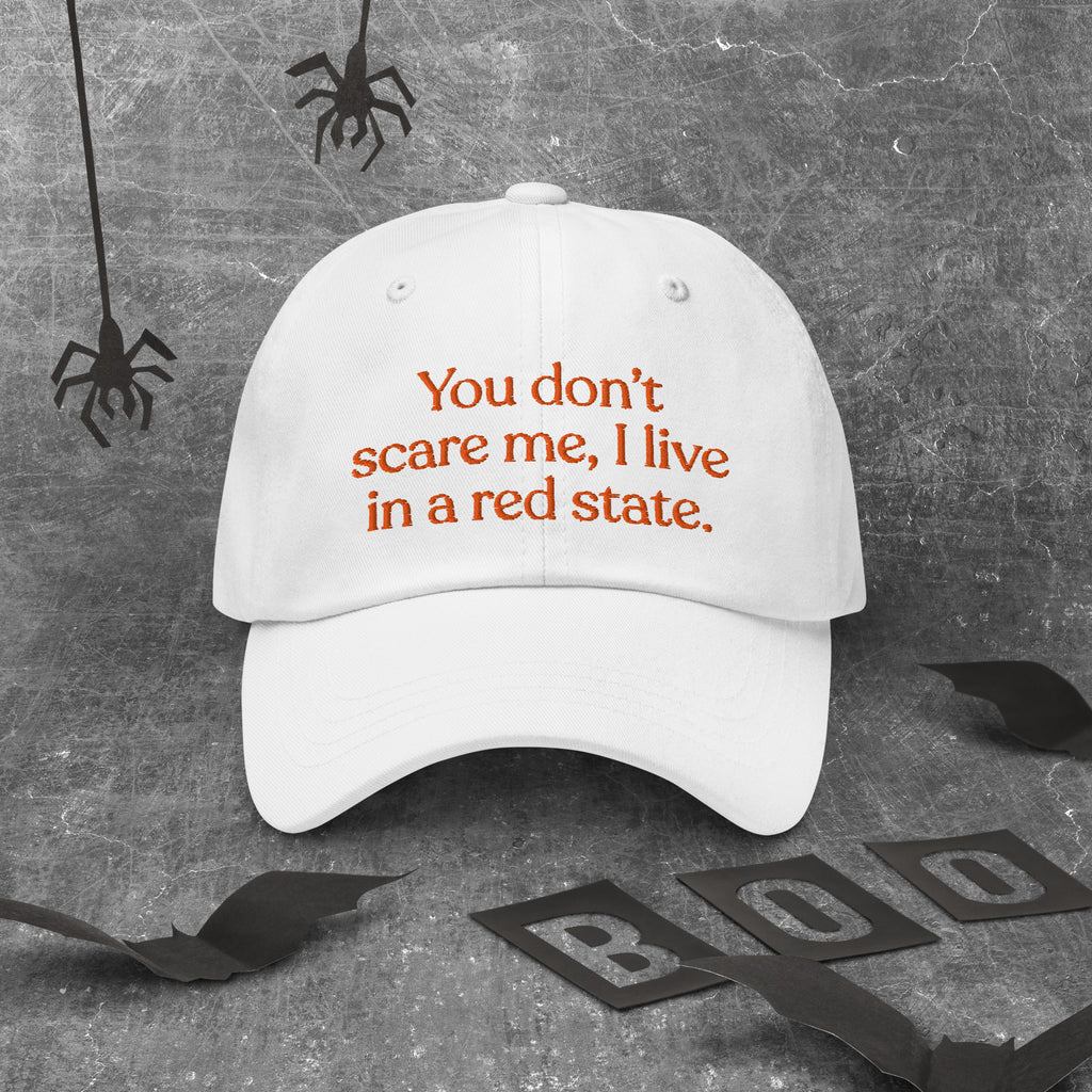 You Don’t Scare Me, I Live in a Red State Baseball Cap