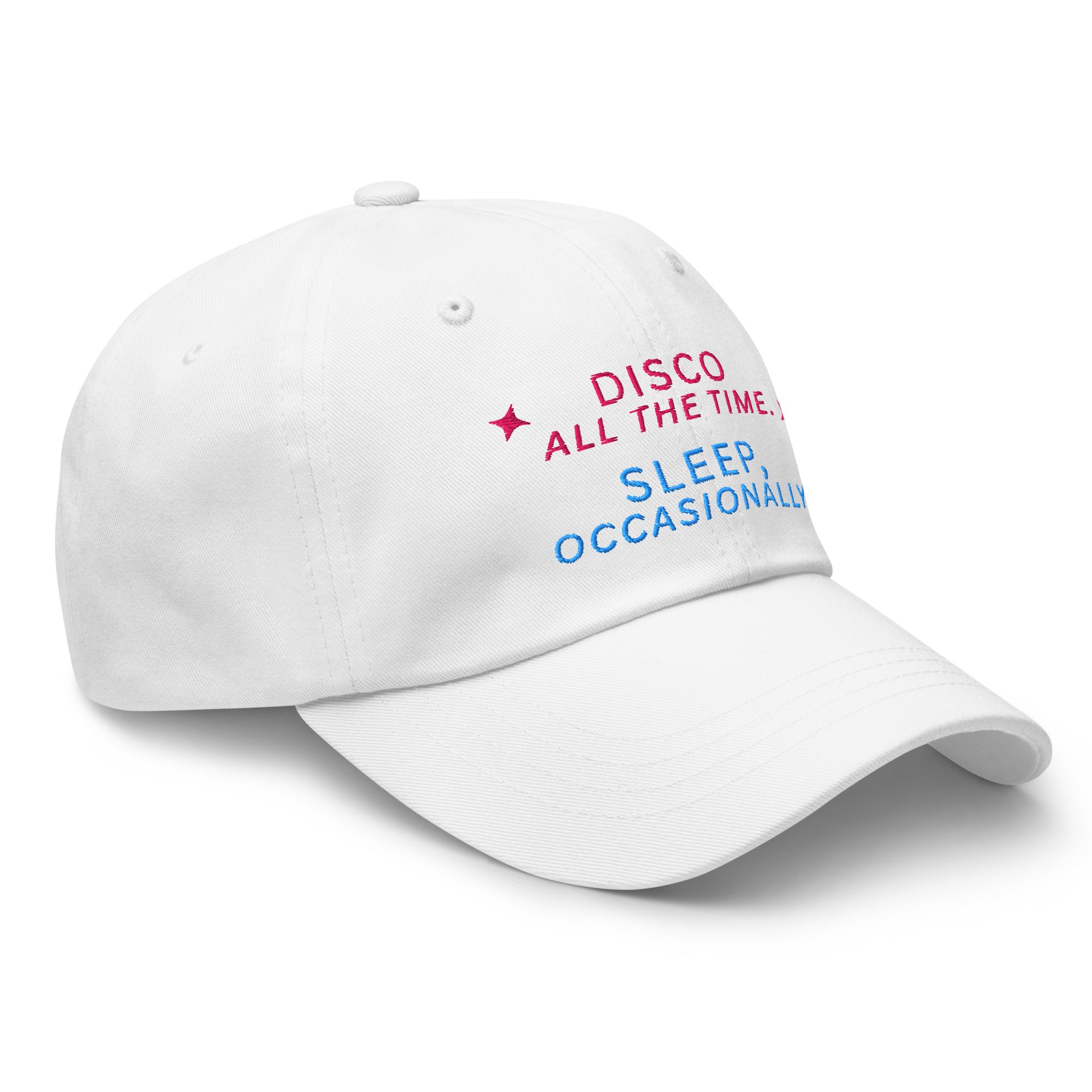 Disco All The Time. Sleep, Occasionally Baseball Cap