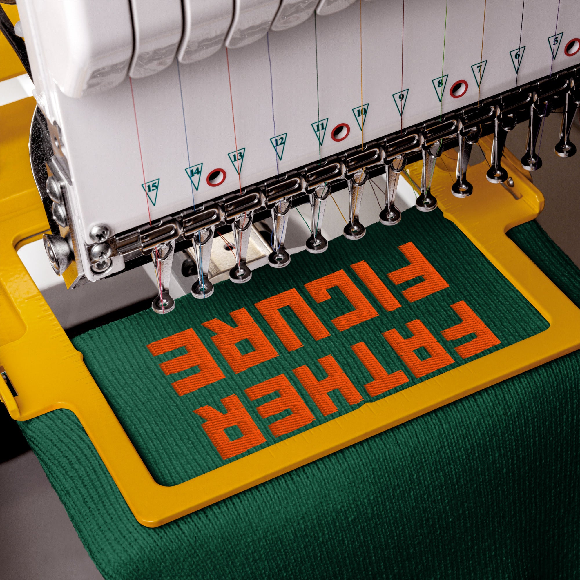 Father Figure Orange Text Cuffed Beanie