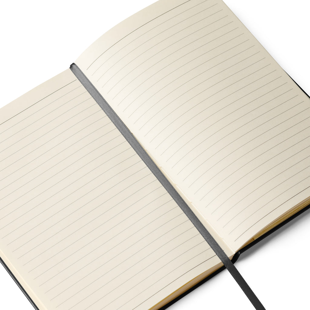 Boss Up Settle Down MLM Silver Rings Black Wedding Hardcover Bound Notebook