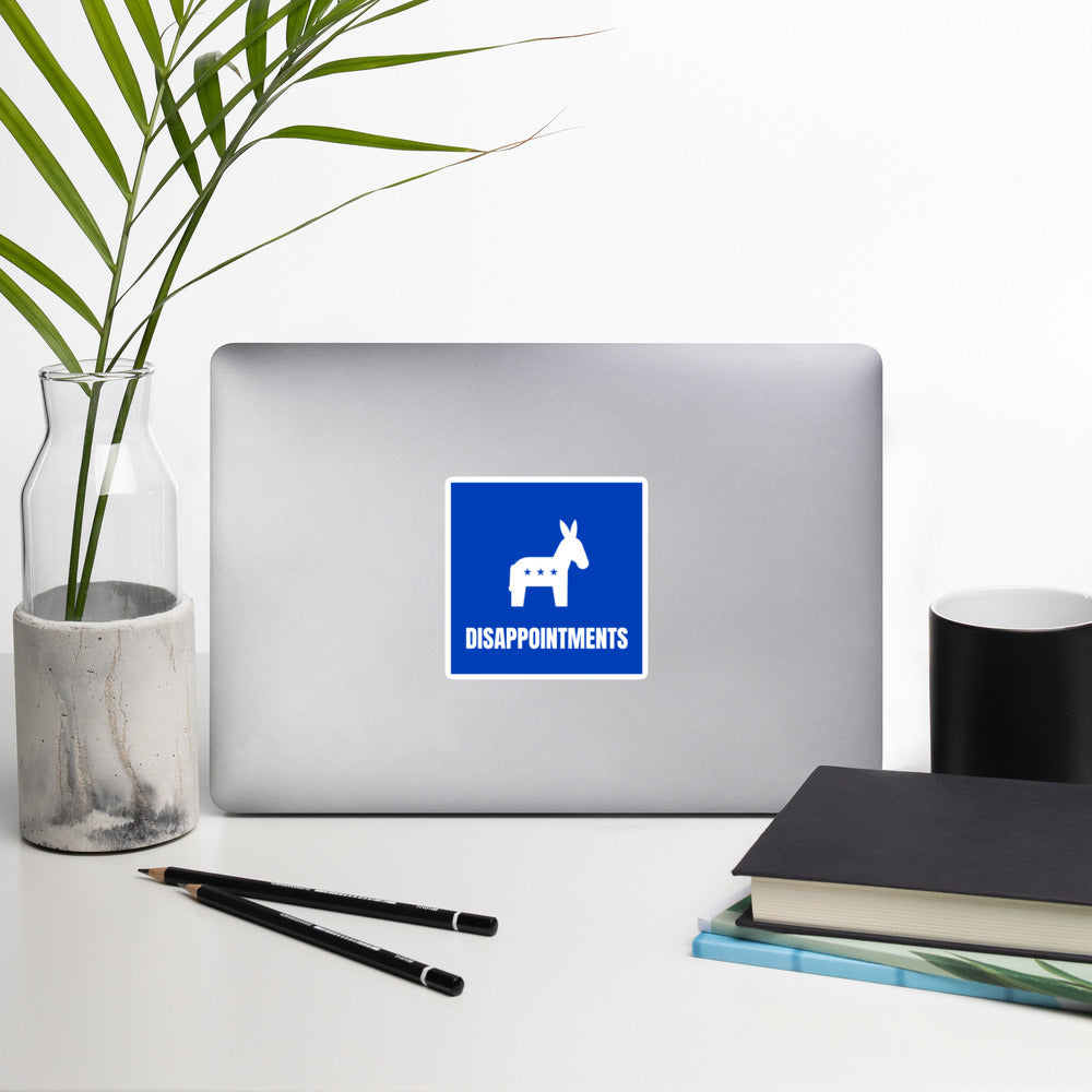 Disappointments (Democrats) Square Sticker