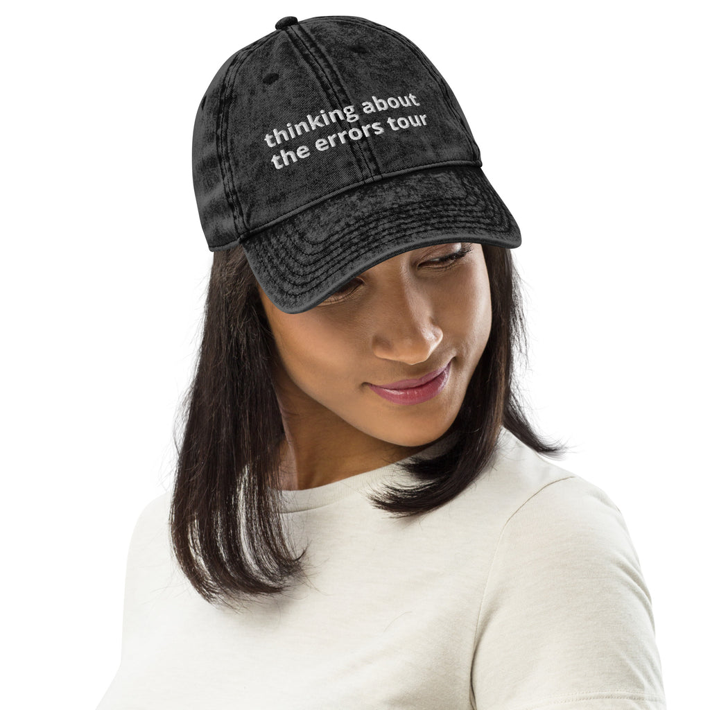 Thinking About The Errors Tour Vintage Cotton Twill Cap