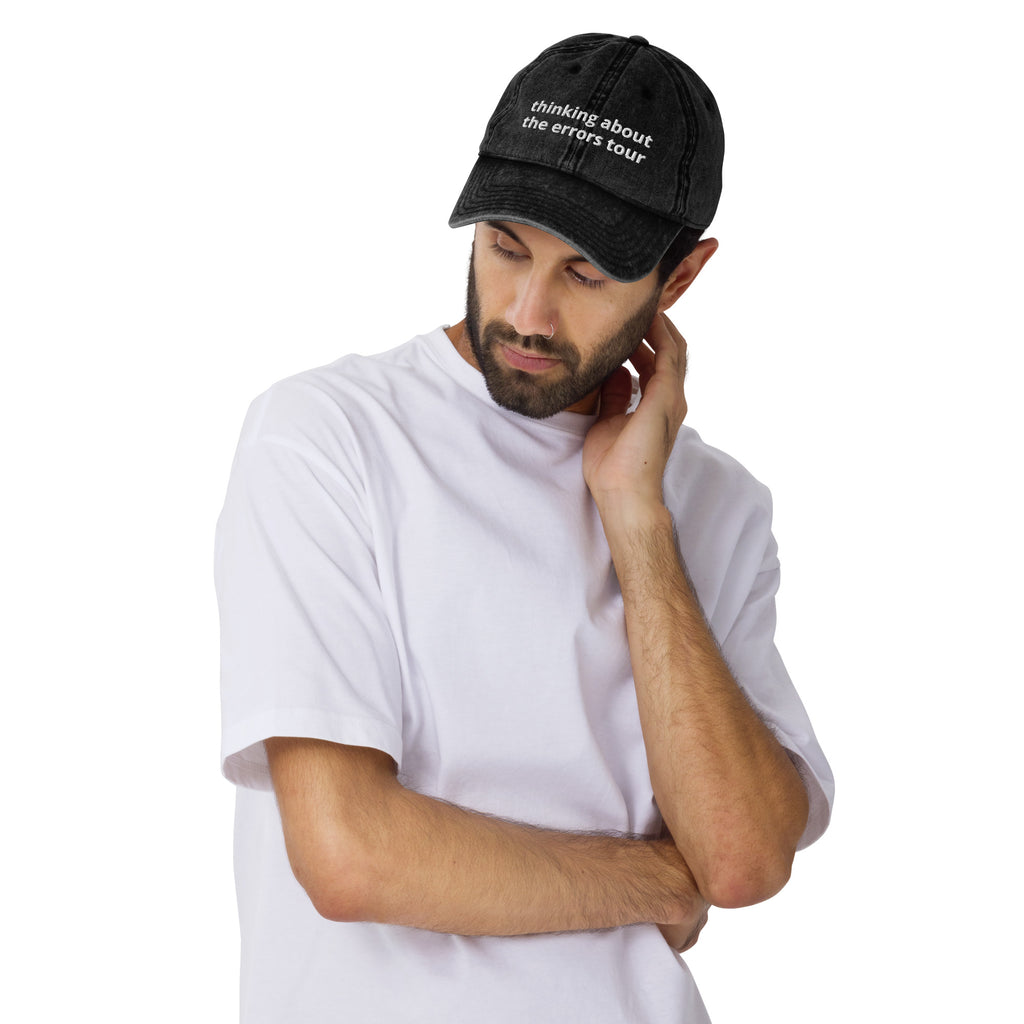 Thinking About The Errors Tour Vintage Cotton Twill Cap