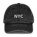 NYC Vintage Cotton Twill Cap