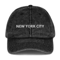 New York Vintage Cotton Twill Cap