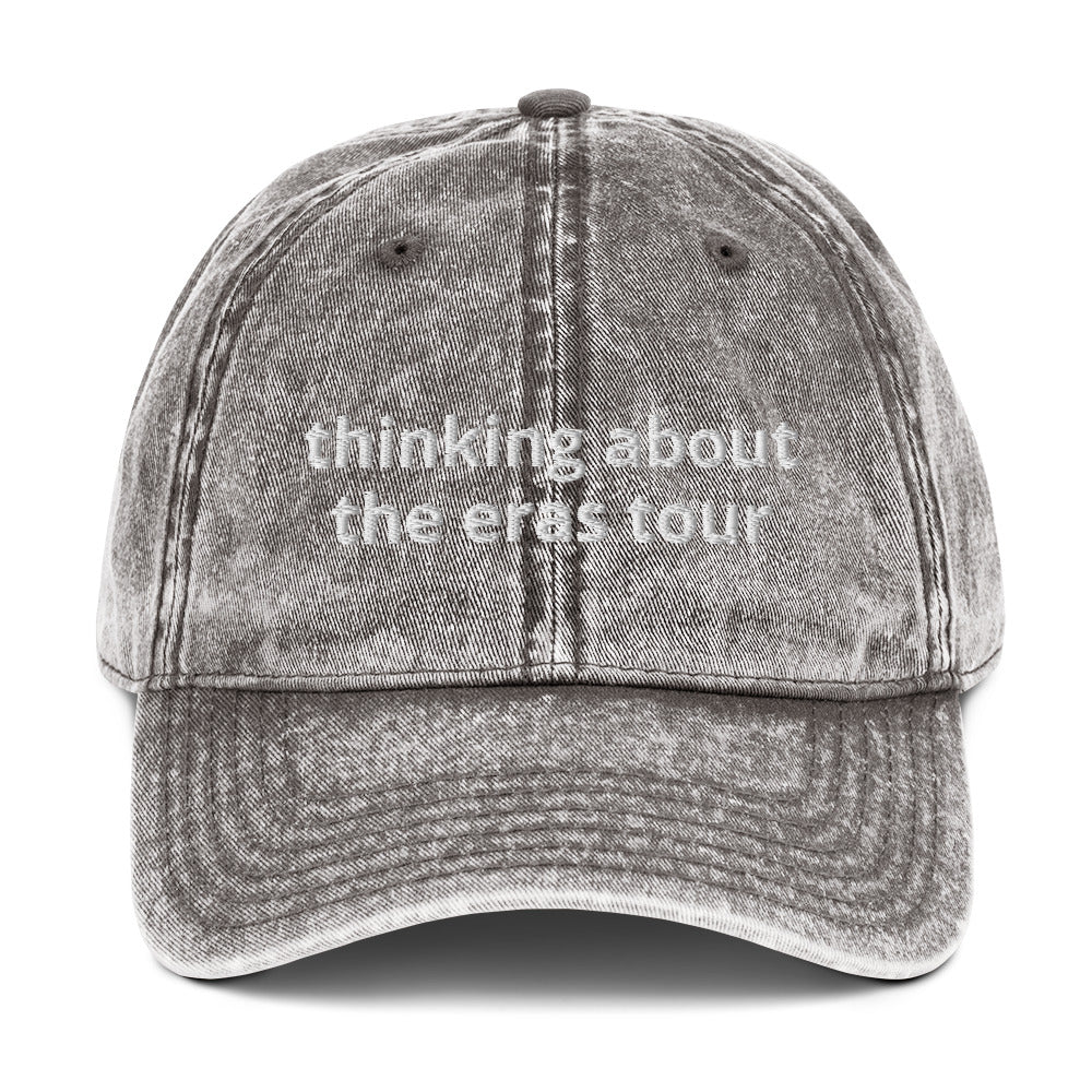 Thinking About The Eras Tour Vintage Cotton Twill Cap