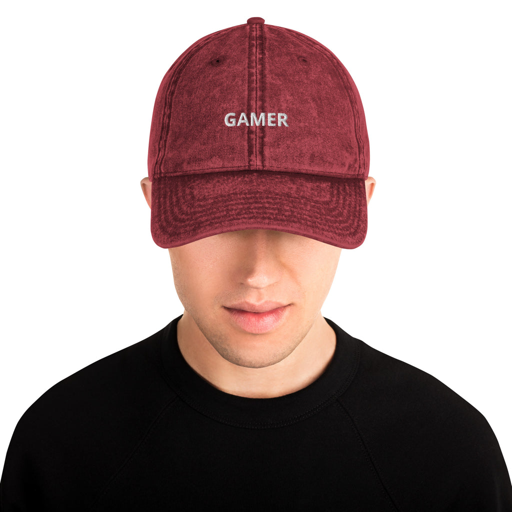Gamer Vintage Cotton Twill Cap
