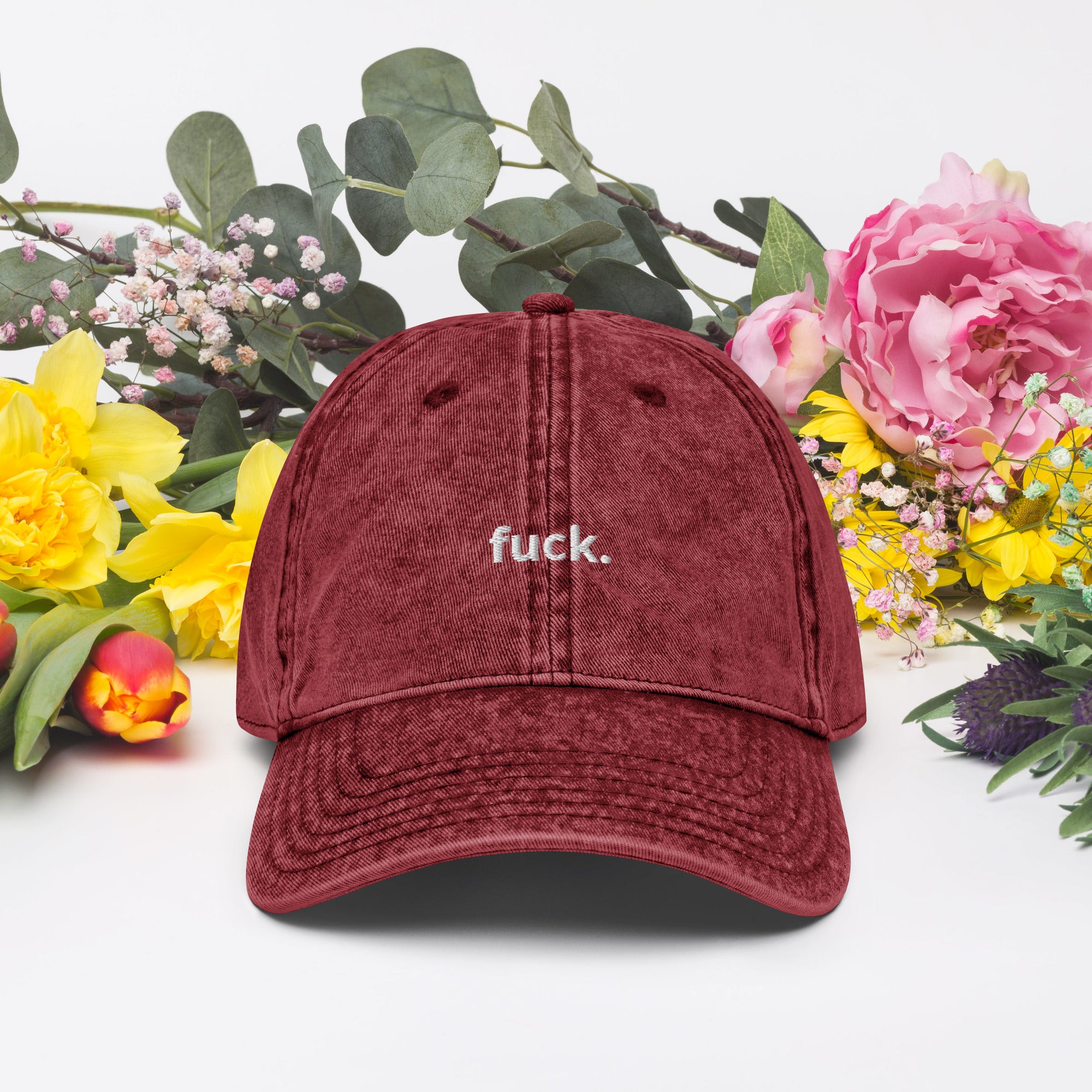 Fuck Vintage Cotton Twill Cap