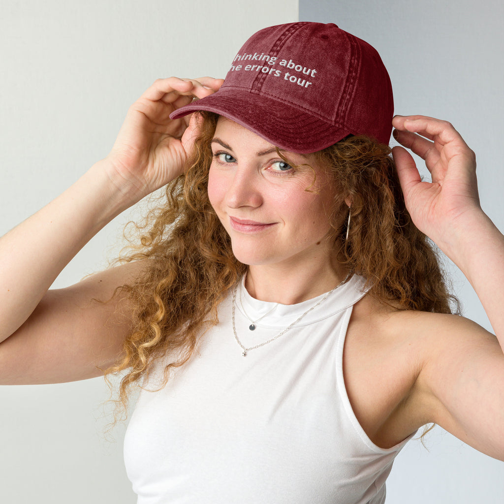 Thinking About The Errors Tour Vintage Cotton Twill Cap