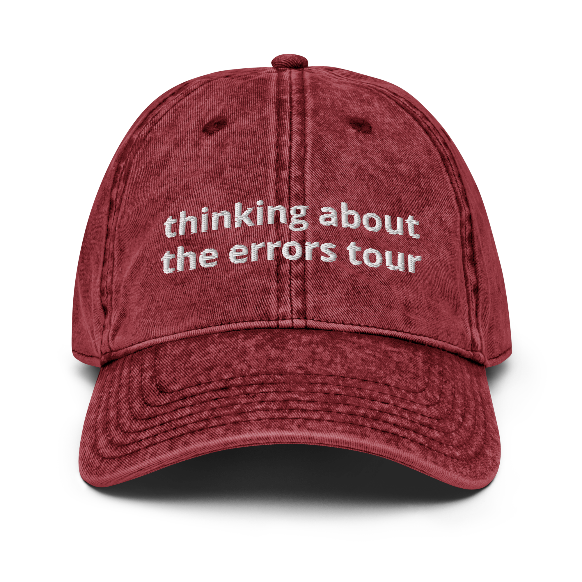 Thinking About The Errors Tour Vintage Cotton Twill Cap