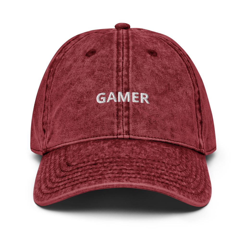 Gamer Vintage Cotton Twill Cap