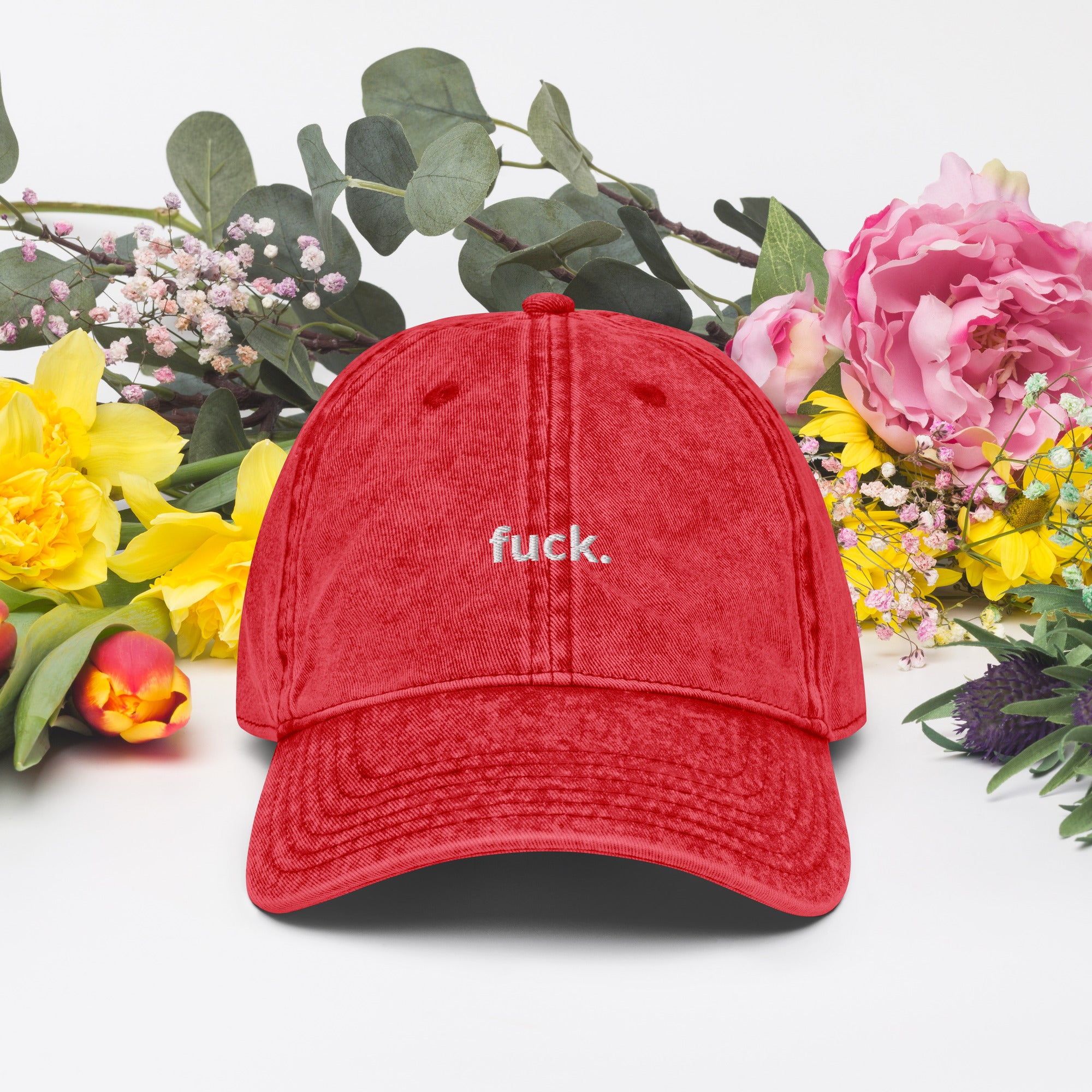 Fuck Vintage Cotton Twill Cap