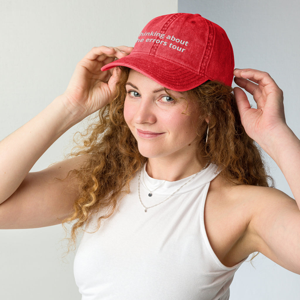 Thinking About The Errors Tour Vintage Cotton Twill Cap