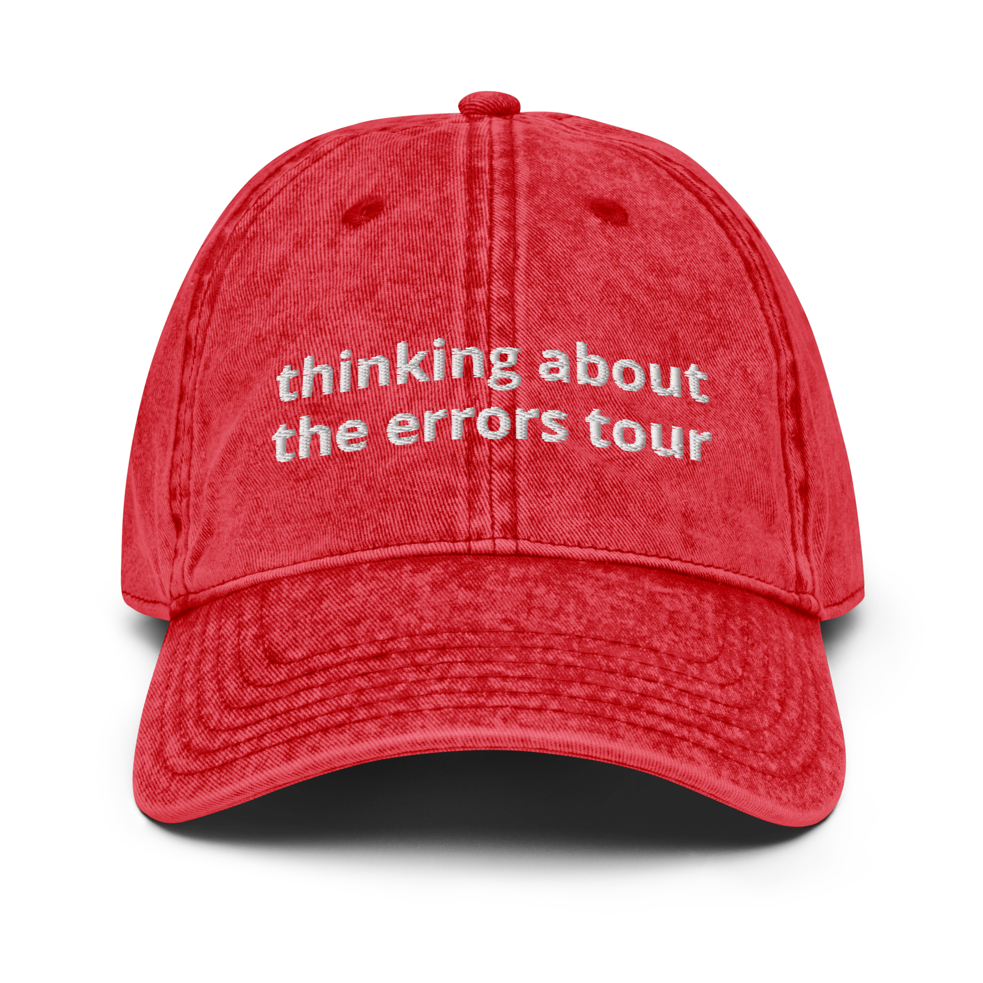 Thinking About The Errors Tour Vintage Cotton Twill Cap